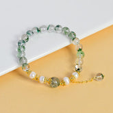 Natural Crystal Green Phantom Pearl Bracelet - Wealth&Energy